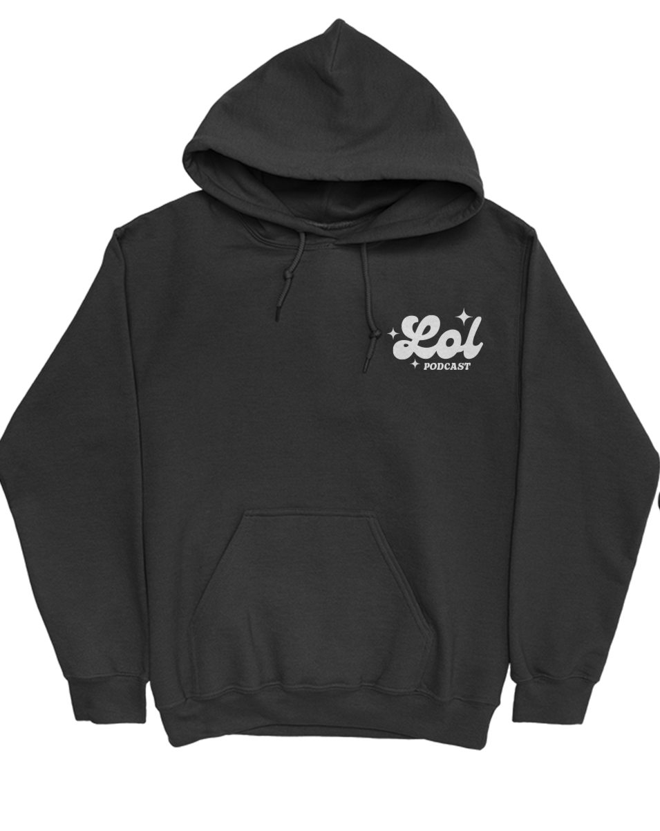 Just A Girl Hoodie - Black