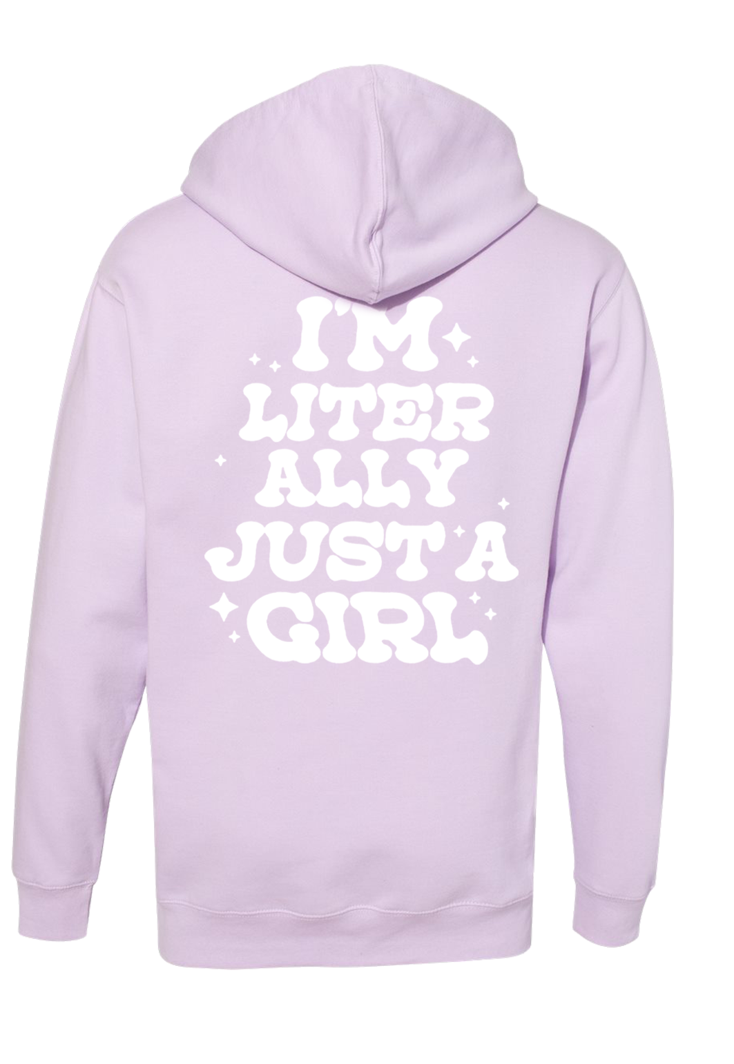 Just A Girl Hoodie - Lavender