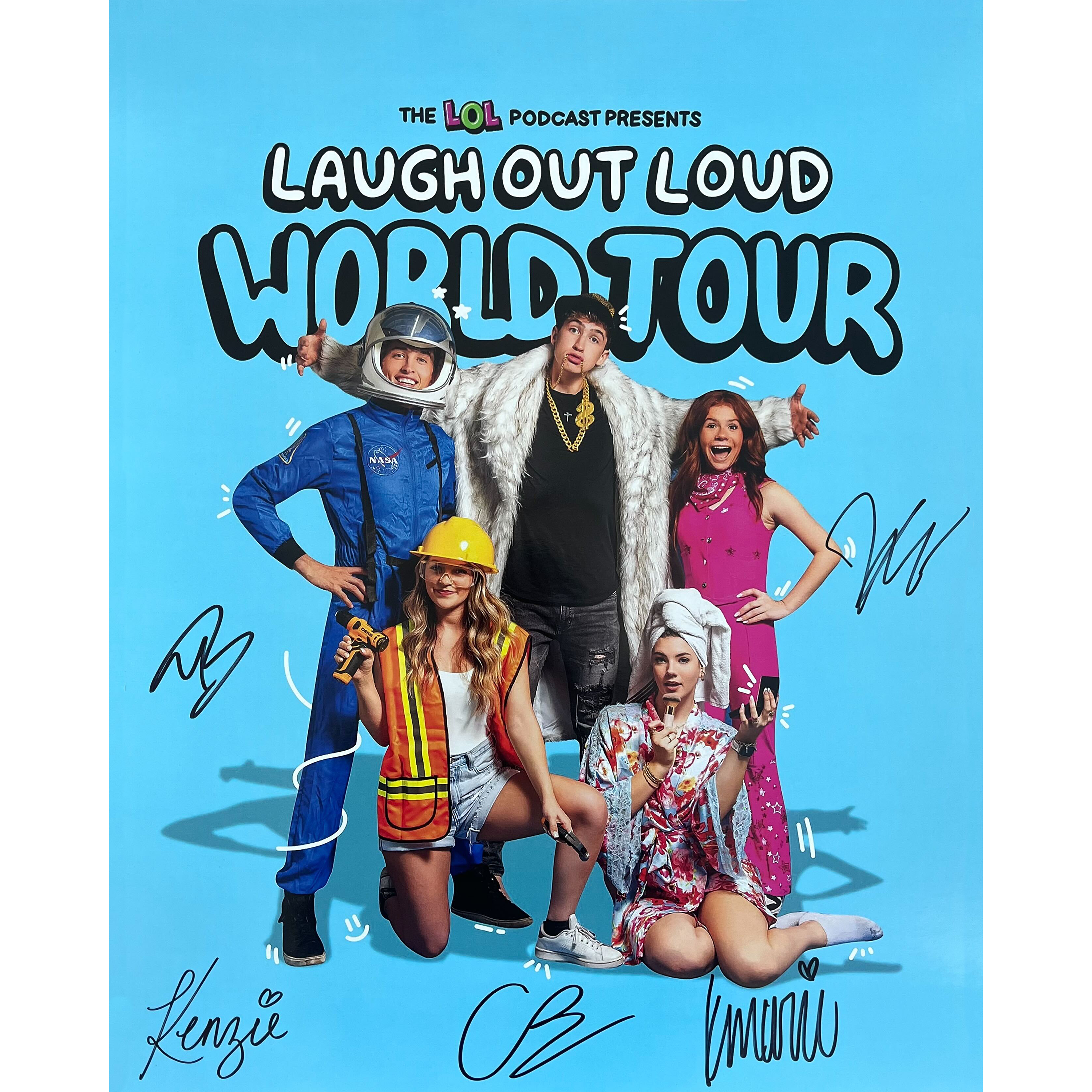 Signed World Tour Poster – LOL Podcast