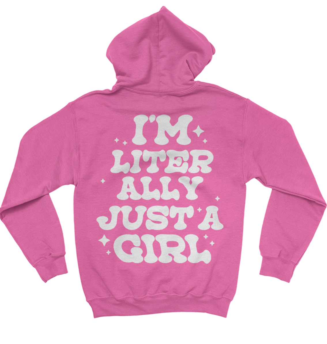 Just A Girl Hoodie - Pink