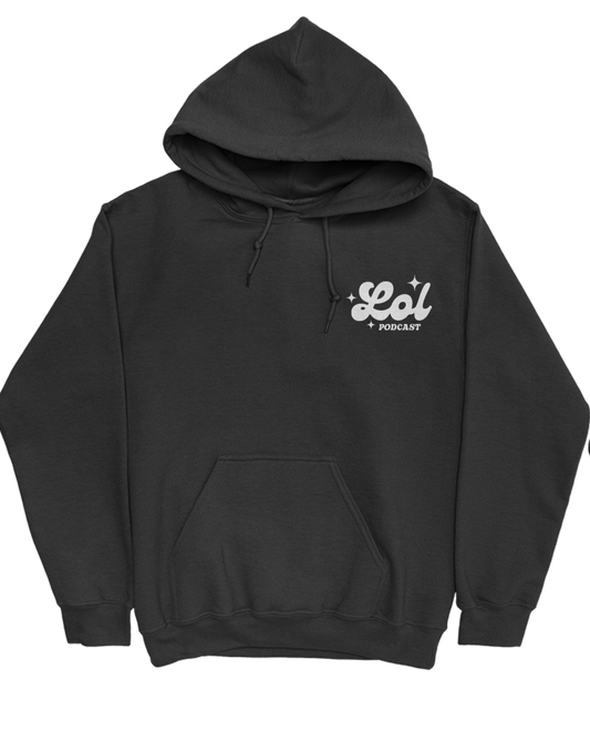 Just A Girl Hoodie - Black
