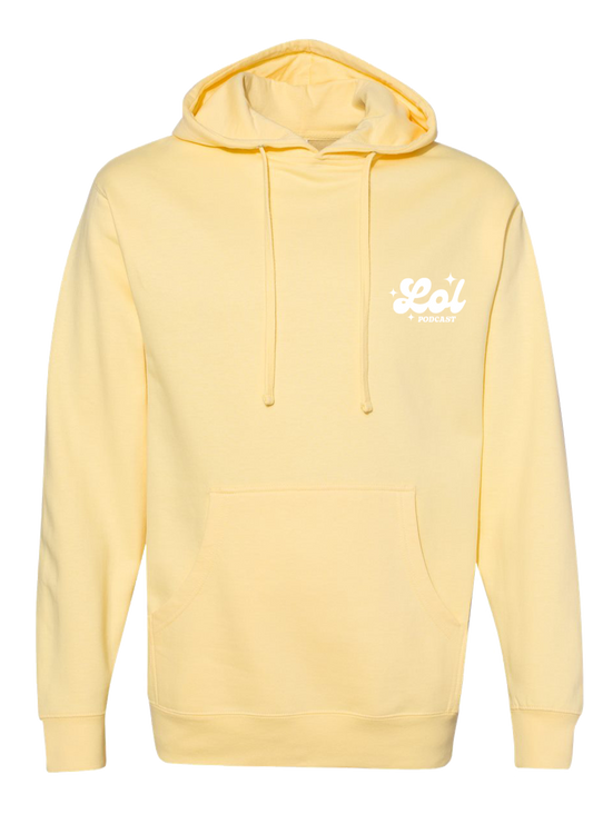 Just A Girl Hoodie - Light Yellow