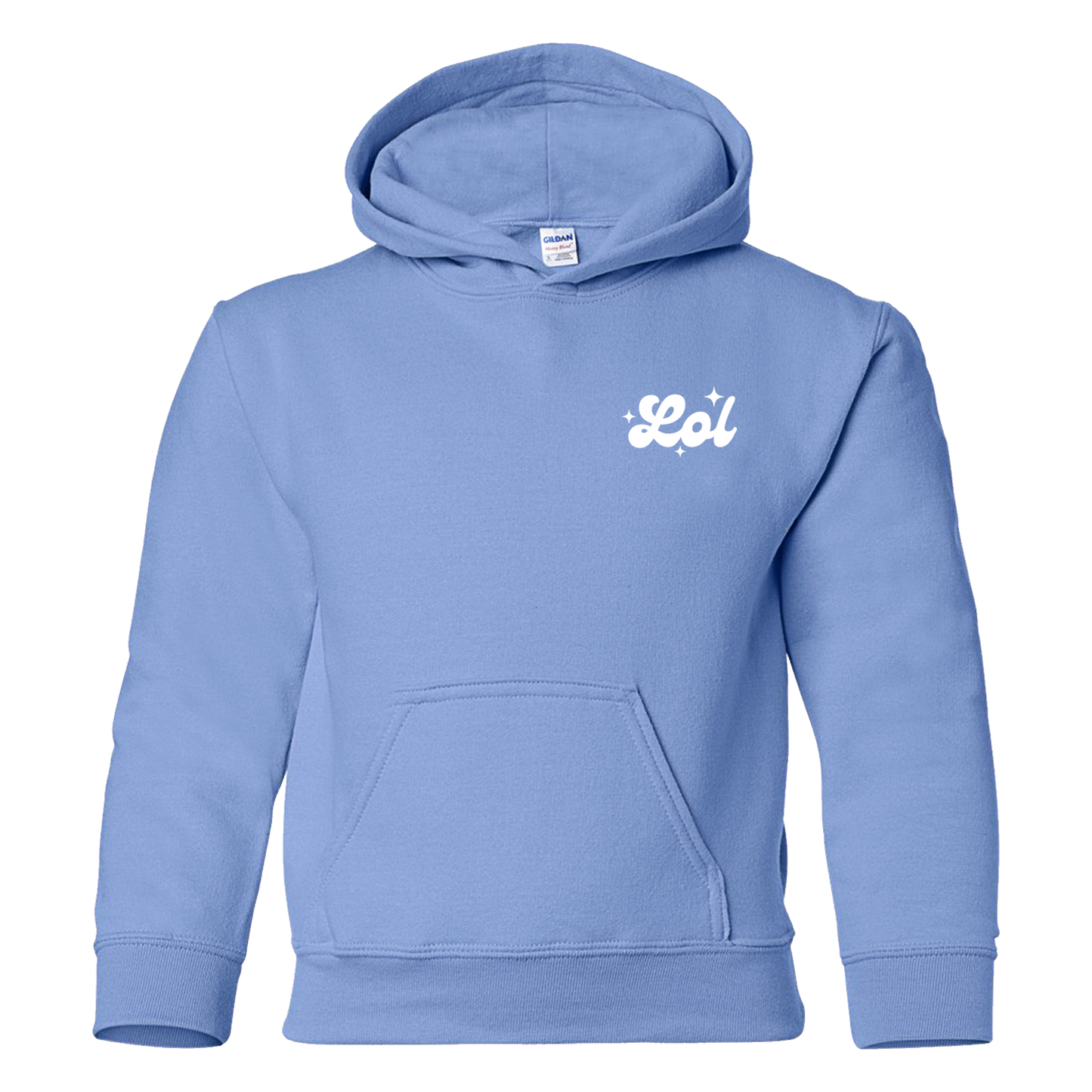 Just A Girl Youth Light Blue Hoodie