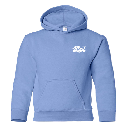 Just A Girl Youth Light Blue Hoodie